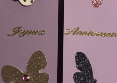 Carte d'anniversaire - carte de vœux fait à la main