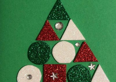 Carte de Noël - carte de vœux fait à la main