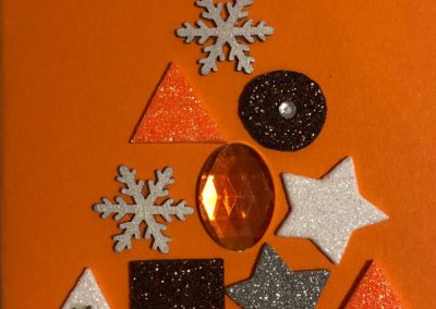 Carte de Noël - carte de vœux fait à la main