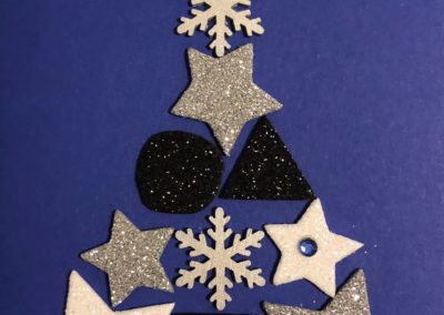 Carte de Noël - carte de vœux fait à la main