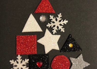 Carte de Noël - carte de vœux fait à la main