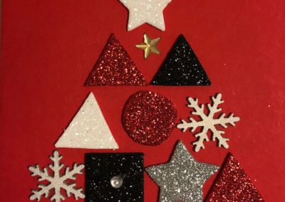 Carte de Noël - carte de vœux fait à la main
