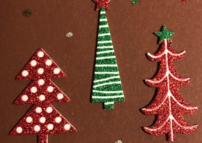 Carte de Noël - carte de vœux fait à la main