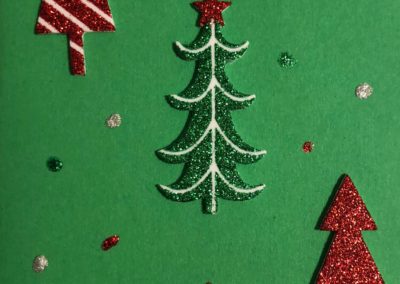 Carte de Noël - carte de vœux fait à la main