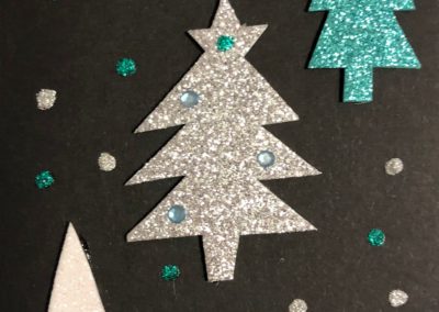 Carte de Noël - carte de vœux fait à la main