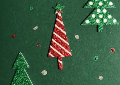 Carte de Noël - carte de vœux fait à la main