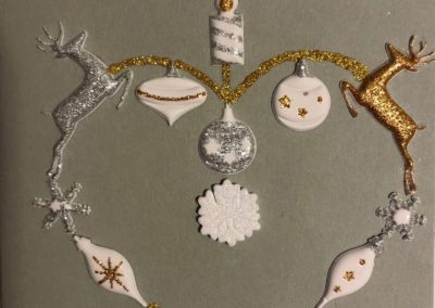 Carte de Noël - carte de vœux fait à la main