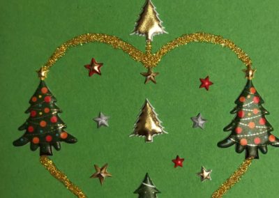 Carte de Noël - carte de vœux fait à la main