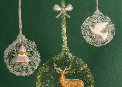Carte de Noël - carte de vœux fait à la main
