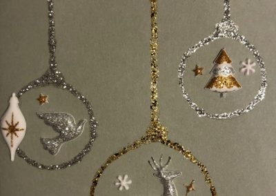 Carte de Noël - carte de vœux fait à la main