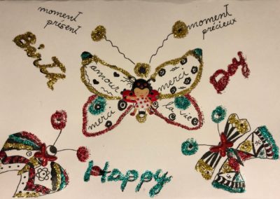 Carte d'anniversaire - carte de vœux fait à la main