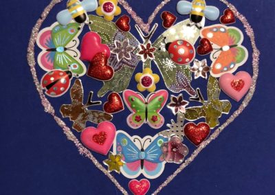 Saint Valentin - carte de vœux fait à la main
