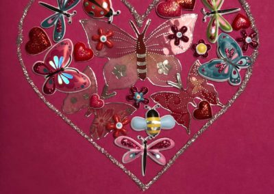 Saint Valentin - carte de vœux fait à la main
