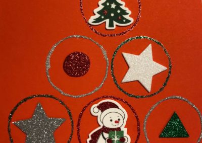 Carte de Noël - carte de vœux fait à la main