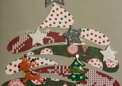 Carte de Noël - carte de vœux fait à la main