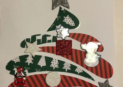 Carte de Noël - carte de vœux fait à la main