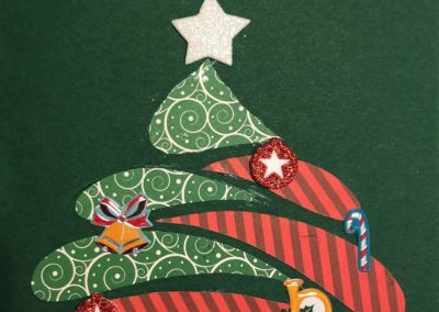 Carte de Noël - carte de vœux fait à la main
