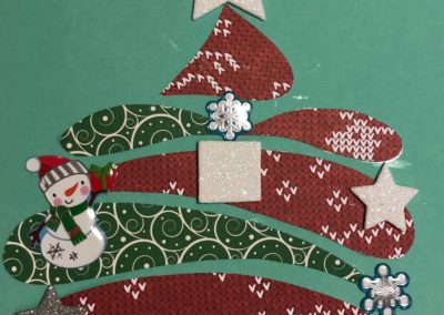 Carte de Noël - carte de vœux fait à la main