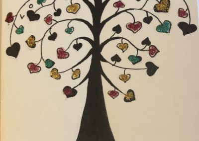 Saint Valentin - carte de vœux fait à la main